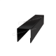 Планка П-образная МеталлПрофиль 20х20х2000 (VikingMP E-20-9005-0.5)