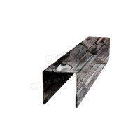 Планка П-образная МеталлПрофиль 20х20х2000 (ECOSTEEL-01-БелыйКамень-0.5)