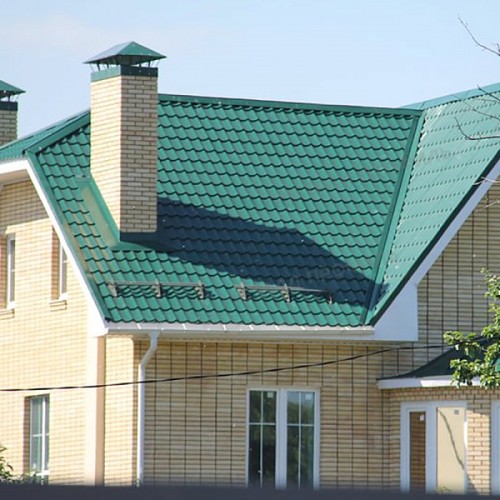 Металлочерепица МеталлПрофиль МП Супермонтеррей (PURMAN-20-6005-0.5)