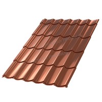 Металлочерепица МеталлПрофиль МП Монтеррей (PURMAN-20-Argillite-0.5)