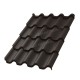 Металлочерепица МеталлПрофиль МП Монтерроса-XL (VALORI-20-DarkBrown-0.5)