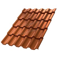 Металлочерепица МеталлПрофиль МП Трамонтана-S (AGNETA-20-Copper\Copper-0.5)