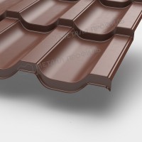 Металлочерепица МеталлПрофиль МП Трамонтана-XL (PURMAN-20-8017-0.5)