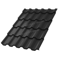 Металлочерепица МеталлПрофиль МП Трамонтана-M (VALORI-20-DarkGrey-0.5)