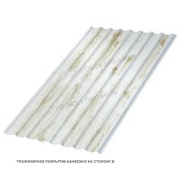 Профилированный лист МеталлПрофиль МП-20x1100-R (ECOSTEEL_MA-01-Беленый Дуб-0,5)