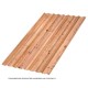 Профилированный лист МеталлПрофиль МП-20x1100-R (ECOSTEEL_T-01-Кедр-0,5)