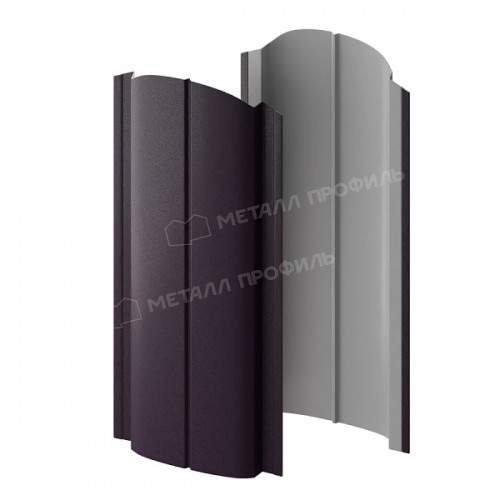 Штакетник металлический МеталлПрофиль МП ELLIPSE-O 19х126 (VALORI-20-Violet-0.5)