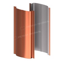 Штакетник металлический МеталлПрофиль МП ELLIPSE-T 19х126 (PURMAN-20-Argillite-0.5)