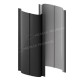 Штакетник металлический МеталлПрофиль МП ELLIPSE-T 19х126 (VALORI-20-DarkGrey-0.5)