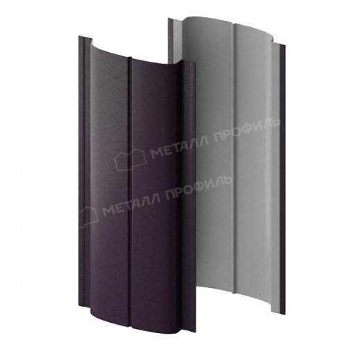 Штакетник металлический МеталлПрофиль МП ELLIPSE-T 19х126 (VALORI-20-Violet-0.5)