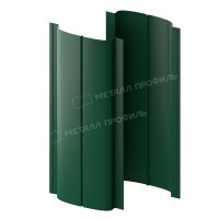 Штакетник металлический МеталлПрофиль МП ELLIPSE-T 19х126 (ПЭД-01-6005\6005-0.45)