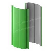 Штакетник металлический МеталлПрофиль МП ELLIPSE-T 19х126 NormanMP (ПЭ-01-6018-0.5)