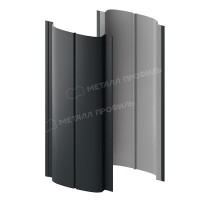 Штакетник металлический МеталлПрофиль МП ELLIPSE-T 19х126 NormanMP (ПЭ-01-7016-0.5)