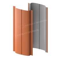 Штакетник металлический МеталлПрофиль МП ELLIPSE-T 19х126 NormanMP (ПЭ-01-8004-0.5)