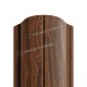 Штакетник металлический МеталлПрофиль МП ELLIPSE-O 19х126 (ECOSTEEL_MA-01-МореныйДуб-0.5)