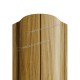 Штакетник металлический МеталлПрофиль МП ELLIPSE-O 19х126 (ECOSTEEL_T-01-ЗолотойДуб-0.5)