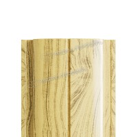 Штакетник металлический МеталлПрофиль МП ELLIPSE-T 19х126 (ECOSTEEL-01-Сосна-0.5)