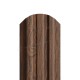 Штакетник металлический МеталлПрофиль МП LАNE-O 16,5х99 (ECOSTEEL_МАД-01-МореныйДуб-0.5)