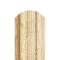 Штакетник металлический МеталлПрофиль МП LАNE-O 16,5х99 (ECOSTEEL-01-Сосна-0.5)