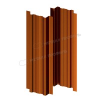 Штакетник металлический МеталлПрофиль МП LАNE-T 16,5х99 (AGNETA-20-Copper\Copper-0.5)