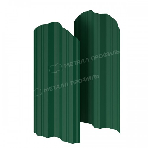 Штакетник металлический МеталлПрофиль МЕТАЛЛ ПРОФИЛЬ М-111-О (ПЭД-01-6005\6005-0.45)