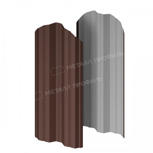 Штакетник металлический МеталлПрофиль МЕТАЛЛ ПРОФИЛЬ М-111-О (VikingMP-01-8017-0.45)