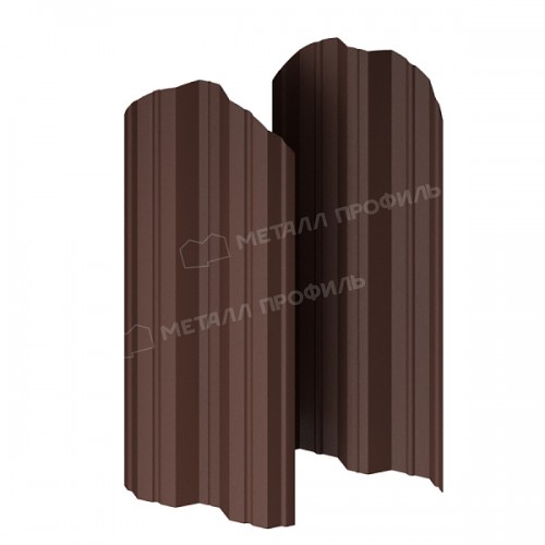 Штакетник металлический МеталлПрофиль МЕТАЛЛ ПРОФИЛЬ М-111-О (ПЭМАД-01-8017\8017-0.4)