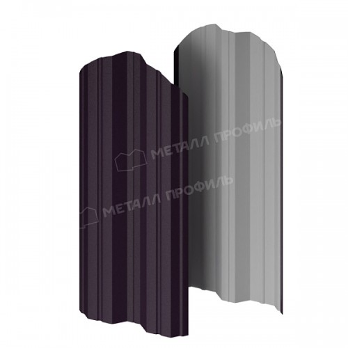 Штакетник металлический МеталлПрофиль МЕТАЛЛ ПРОФИЛЬ М-111-О (VALORI-20-Violet-0.5)