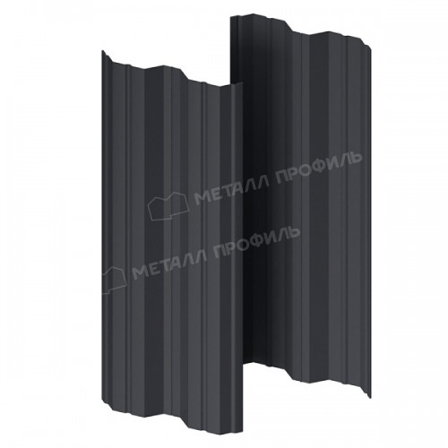 Штакетник металлический МеталлПрофиль МЕТАЛЛ ПРОФИЛЬ М-111-Т (ПЭ-01-7024\Color-0.4)