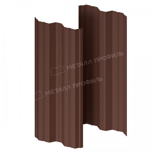 Штакетник металлический МеталлПрофиль МЕТАЛЛ ПРОФИЛЬ М-111-Т (ПЭ-01-8017\Color-0.4)