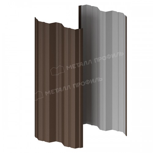 Штакетник металлический МеталлПрофиль МЕТАЛЛ ПРОФИЛЬ М-111-Т (VALORI-20-OxiBеige-0.5)