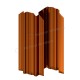 Штакетник металлический МеталлПрофиль МП TRAPEZE-O 16,5х118 (AGNETA-03-Copper\Copper-0.5)
