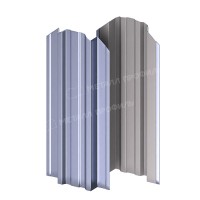Штакетник металлический МеталлПрофиль МП TRAPEZE-O 16,5х118 (PURMAN-20-Galmei-0.5)