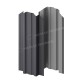 Штакетник металлический МеталлПрофиль МП TRAPEZE-O 16,5х118 (VALORI-20-Grey-0.5)