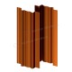 Штакетник металлический МеталлПрофиль МП TRAPEZE-T 16,5х118 (AGNETA-20-Copper\Copper-0.5)
