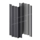Штакетник металлический МеталлПрофиль МП TRAPEZE-T 16,5х118 (VALORI-20-Grey-0.5)