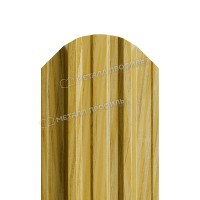 Штакетник металлический МеталлПрофиль МП TRAPEZE-O 16,5х118 (ECOSTEEL_T-01-ЗолотойДуб-0.5)