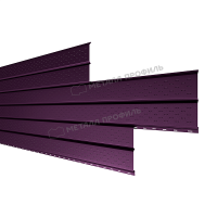 Софит МеталлПрофиль перфор. Lбрус-XL-14х335 (VALORI-20-Violet-0.5)