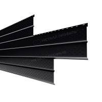 Софит МеталлПрофиль перфор. Lбрус-XL-14х335 (VikingMP-01-9005-0.45)