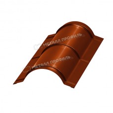 МеталлПрофиль Планка конька круглого R110х2000 (AGNETA-20-Copper\Copper-0.5)