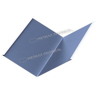 МеталлПрофиль Планка ендовы нижняя 298х298х2000 (PURMAN-20-Galmei-0.5)