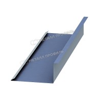 МеталлПрофиль Планка примыкания нижняя 250х122х2000 (PURMAN-20-Galmei-0.5)