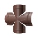 МеталлПрофиль Четверник для круглого конька R110 (VikingMP E-20-8017-0.5)