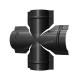 МеталлПрофиль Четверник для круглого конька R110 (VikingMP E-20-9005-0.5)