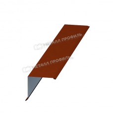 МеталлПрофиль Планка торцевая 135х145х2000 (AGNETA-20-Copper\Copper-0.5)
