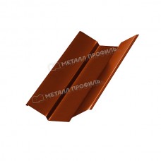 МеталлПрофиль Планка ендовы верхняя 76х76х2000 (AGNETA-20-Copper\Copper-0.5)