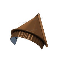 МеталлПрофиль Заглушка конька круглого конусная (PURMAN-20-Argillite-0.5)