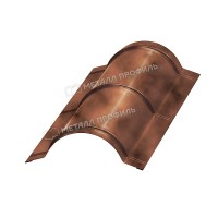 МеталлПрофиль Планка конька круглого R110х2000 (КЛМА-02-Anticato-0.5)