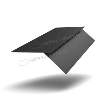 МеталлПрофиль Планка карнизная FASTCLICK 130х80х2000 (VikingMP E-20-9005-0.5)