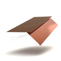 МеталлПрофиль Планка карнизная FASTCLICK 130х80х2000 (PURMAN-20-Argillite-0.5)